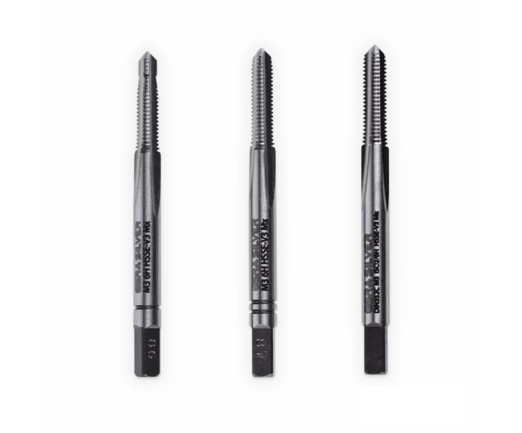 Метчики ручные HSSE-V3 DIN 352 6H M 3 набор (3 шт) для титановых сплавов GSR B09407130