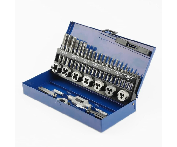 Набор ручных метчиков и плашек DIN 352/ 25х9 M3-M12 A+S 32 предмета GSR S504AS70