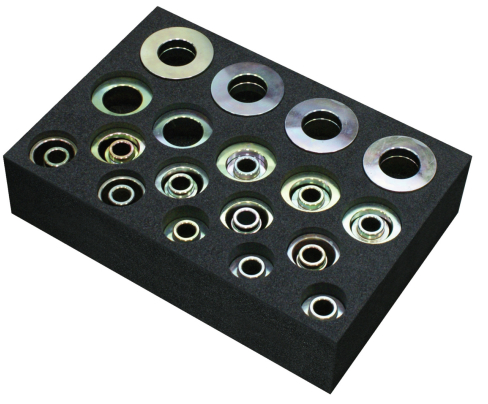 Комплект нажимных/опорных втулок, Ø 30–90 мм, короткие, Gedore 2840723