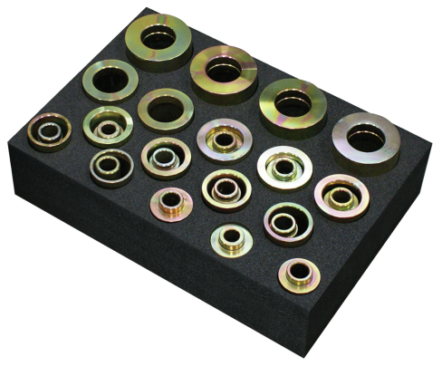 Комплект нажимных/опорных втулок, Ø 30–90 мм, длинные, Gedore 2840693