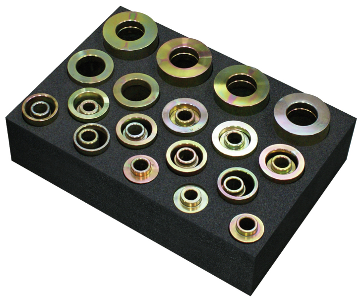 Комплект нажимных/опорных втулок, Ø 30–90 мм, длинные, Gedore 2840693