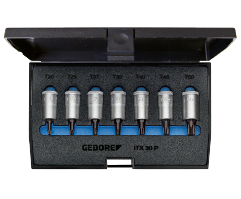 Набор торцевых головок с отверточными вставками 3/8