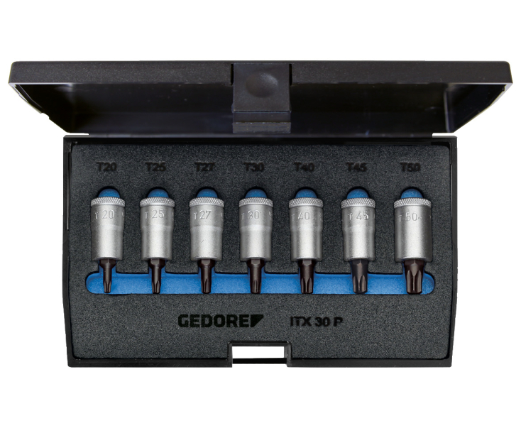 Набор торцевых головок с отверточными вставками 3/8
