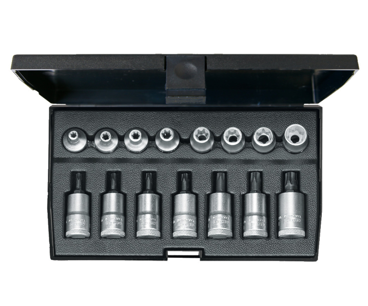 Набор торцевых головок с отверточными вставками 3/8