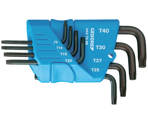 Набор ключей торцовых двусторонних изогнутых TORX T9-T40 Gedore 1531425