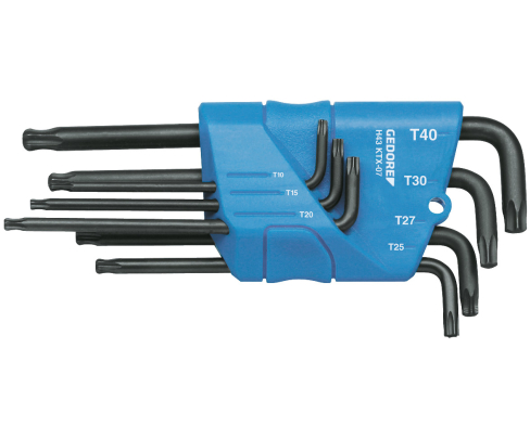 Набор ключей торцовых двусторонних изогнутых TORX T10-T40 Gedore 1531441