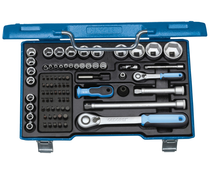 Набор торцевых головок с аксессуарами 1/4