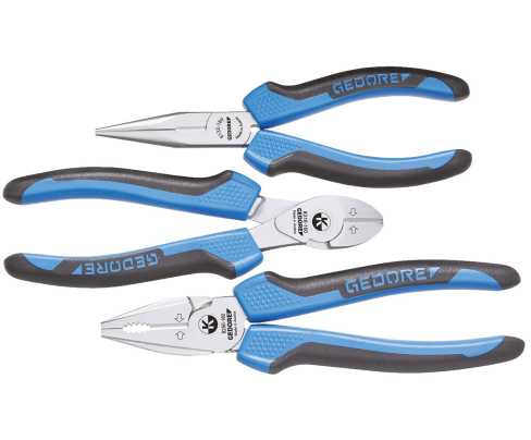 Набор плоскогубцев, 3 предмета в пластиковом кейсе Gedore 1692305