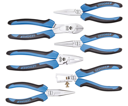 Набор плоскогубцев, 6 предметов в пластиковом кейсе Gedore 1708155