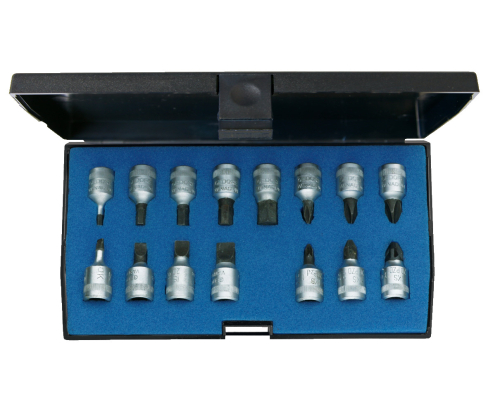 Набор торцевых головок с отверточными вставками 1/4