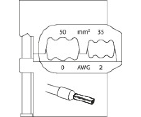 Модуль сменный для мягких наконечников 50/35мм Gedore 1830627