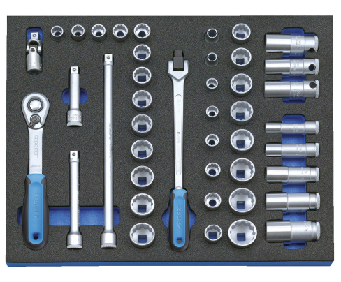 Набор головок с отверточными вставками 3/8