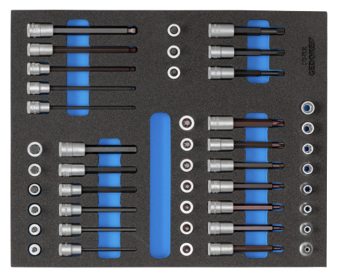 Набор головок торцевых с трещоткой 3/8