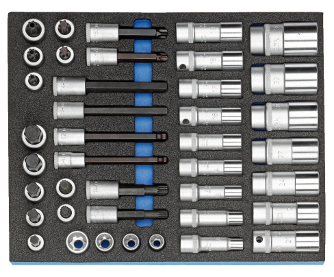 Набор головок с отверточными вставками 1/2