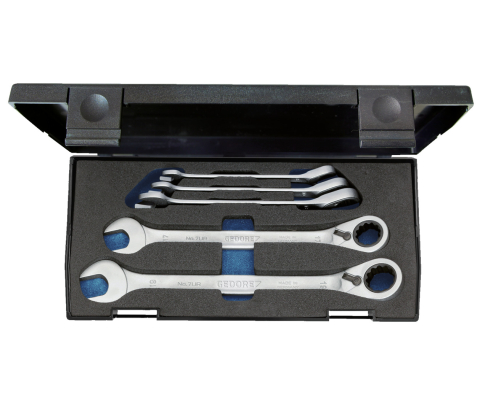 Набор ключей гаечных с трещоточных 5 предметов 8-19 мм Gedore 2327651