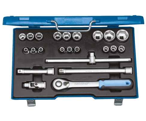 Набор торцевых головок с аксессуарами 1/2