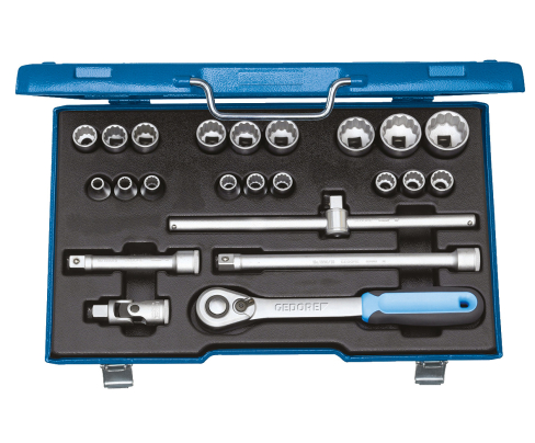 Набор торцевых головок с аксессуарами 1/2