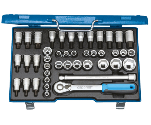 Набор торцевых головок с аксессуарами 1/2