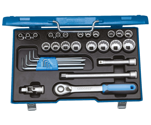 Набор торцевых головок с аксессуарами 1/2