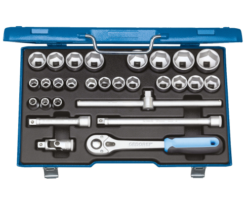 Набор торцевых головок с аксессуарами 1/2