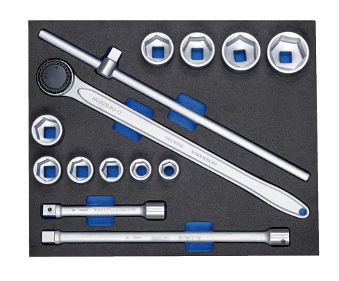 Набор головок с отверточными вставками 3/4