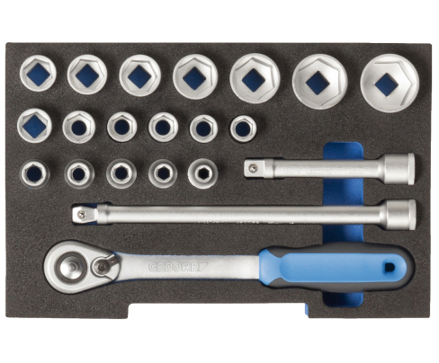 Набор головок торцевых 1/2