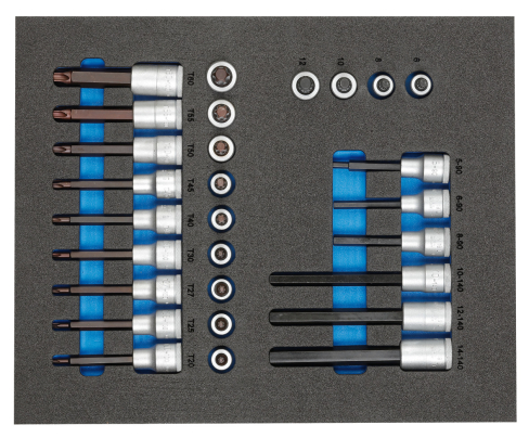 Набор головок 1/2 дюйма в инструментальном модуле CT Gedore 2957450