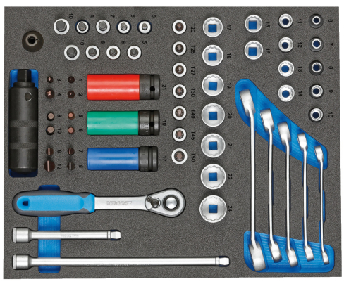 Набор инструментов в инструментальном модуле 2/4 CT Gedore 2957493