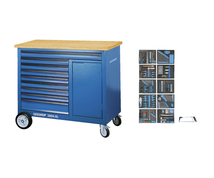 Мобильный верстак с ассортиментом Gedore 2980355