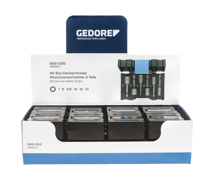 Дисплей с коробкой для 16 бит Гайковерт Gedore 3000036