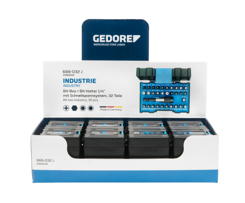 Дисплей с 16-кратным битовым блоком Industry Gedore 3000044