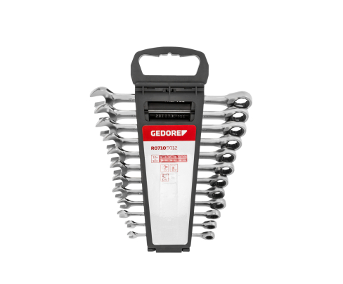Комбин.трещотка разв.набор размер8-19мм 12шт. Gedore 3300850