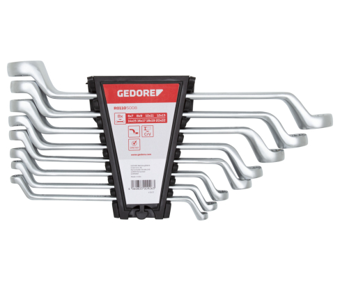 Двустворчатое кольцо размах.набор размер6-32мм 12шт. Gedore 3300928