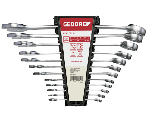 Набор гаечных ключей комбинированных размер 6-22мм 12шт. Gedore 3300992