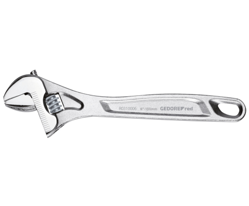 Регулируемый гаечный ключ: 25 мм, 200 мм, 15°, хром. Gedore 3300997