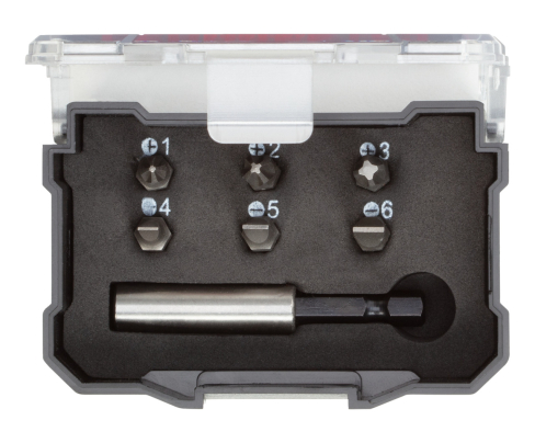 Коробка для бит 1/4 PH+SL+держатель бит, магн. 7шт Gedore 3301345