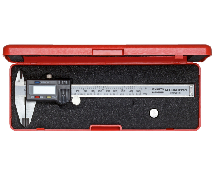 Измерительный штангенциркуль цифр.ш.153мм мм/дюйм Gedore 3301430
