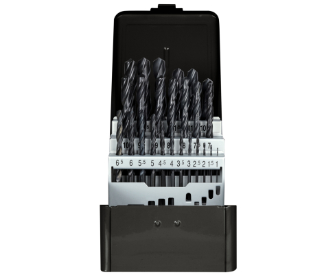 Набор спиральных сверл d.1-13мм шаг 0,5 25шт. Gedore 3301611