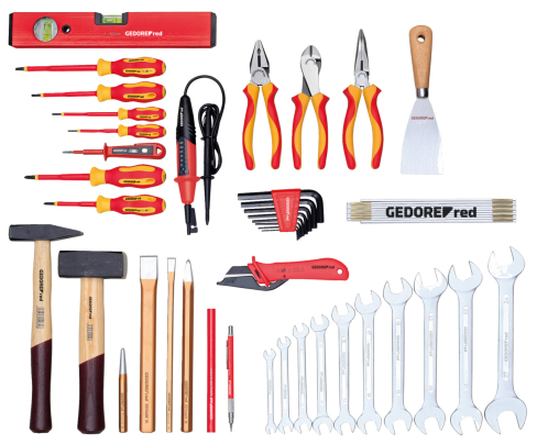 Набор инструментов ЭЛЕКТРОТЕХНИК в расфасовке 42шт. Gedore 3301646