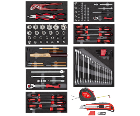 Набор инструментов 8xCT модулей 119шт. Gedore 3301656