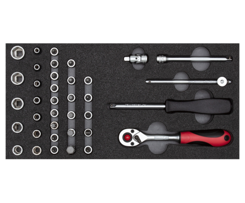 Набор головок /4 2/6 CT-модуль 37шт. Gedore 3301705