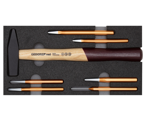 Набор молоток/долото 2/6 CT-модуль 7шт. Gedore 3301718