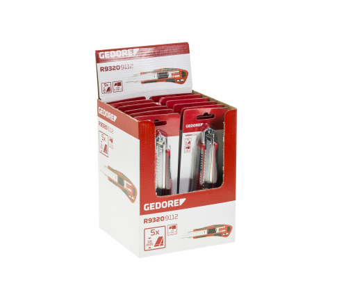 Лезвия дисплейного фреза шириной 18мм 12шт. Gedore 3301791