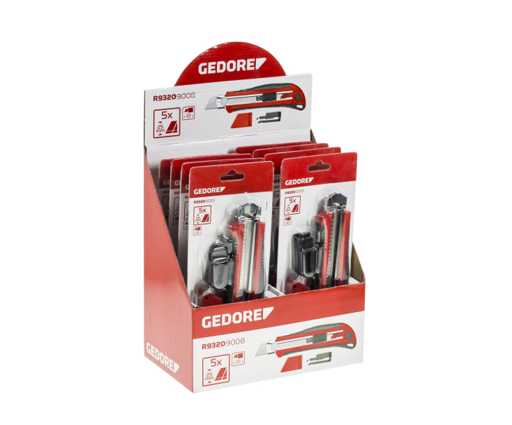 Лезвия дисплейного фреза шириной 25мм 8шт. Gedore 3301792