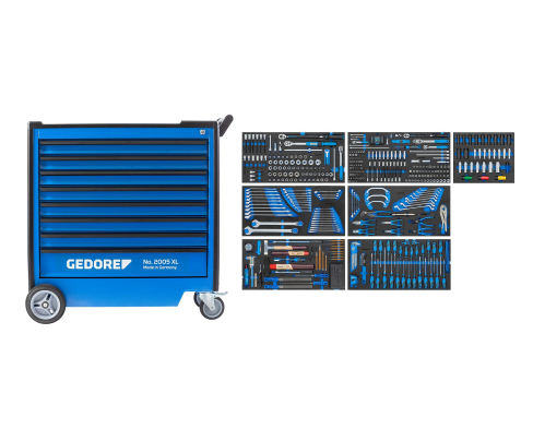 Инструментальная тележка с ассортиментом Gedore 3458946
