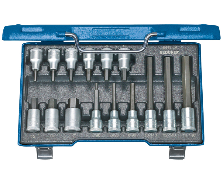 Набор торцевых головок с отверточными вставками 1/2