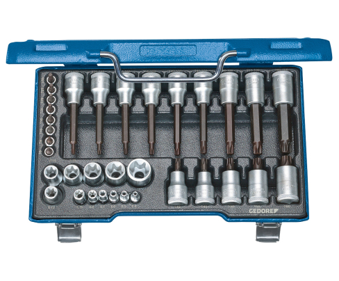 Набор торцевых головок с отверточными вставками 1/2