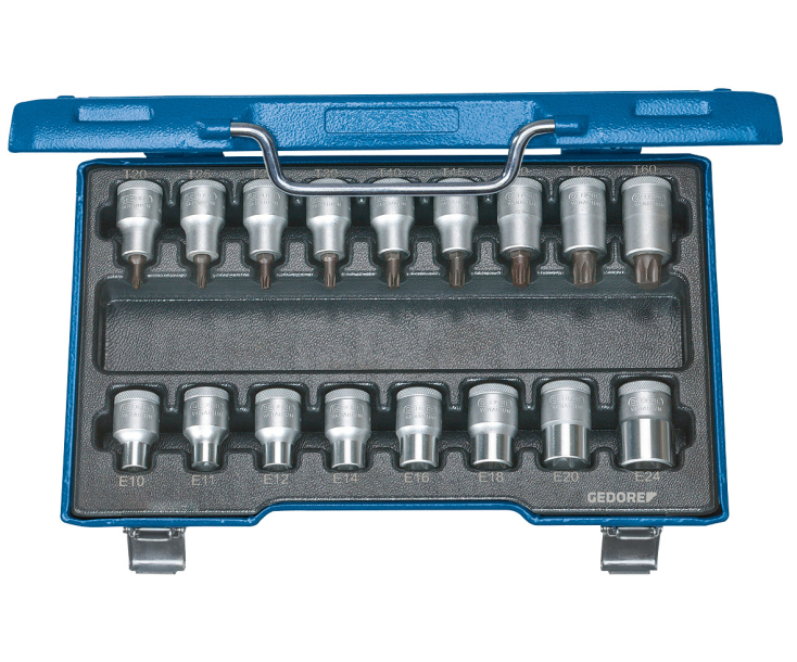 Набор торцевых головок с отверточными вставками 1/2