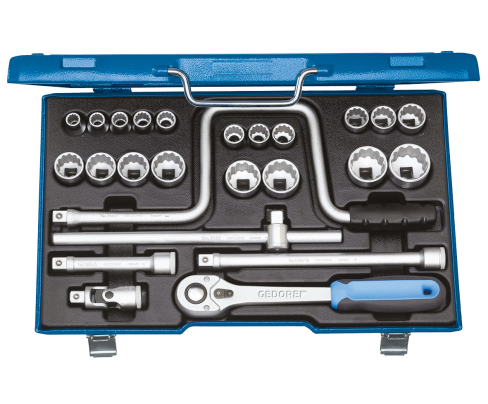 Набор торцевых головок с аксессуарами 1/2