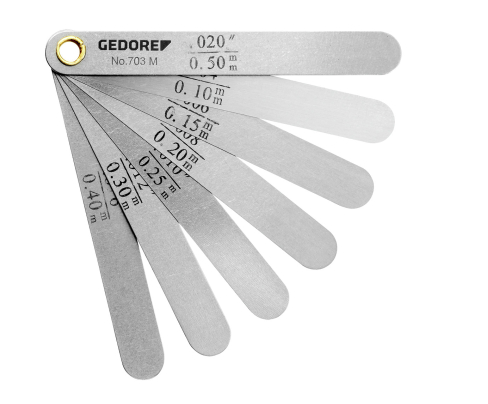 Набор щупов для установки зазора 0,1 - 0,4 мм Gedore 6549140